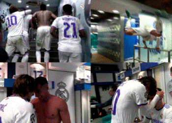 Brohoritje dhe përqafime/ Çfarë ndodhi në dhomat e zhveshjeve të Real Madrid pas fitores me PSG?