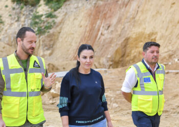 Ministrja Balluku inspektime në Bypass-in e Vlorës: Përfundon plotësisht në korrik