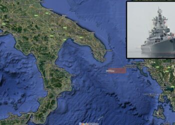 Tension në Mesdhe/ Luftanija ruse pozicionohet përballë Shqipërisë