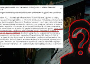 Autoriteti i Dosjeve trondit vendin: Politikani i lartë I.M, bashkëpunëtor i Sigurimit të Shtetit