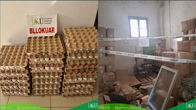 20 mijë kokrra vezë dhe mish pule të skaduar në Korçë, gjobiten 6 biznese! AKU, 11 gjoba me vlerë 2.1 mln lekë