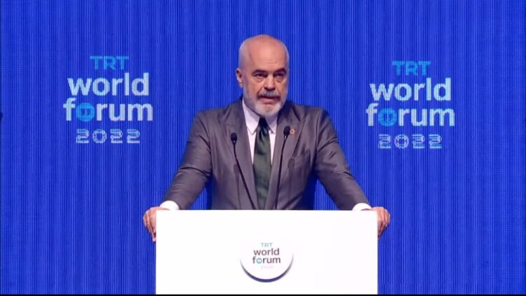 Edi Rama në Forumin e TRT: Pa Erdogan, muret e Europës nuk do të qëndronin në këmbë